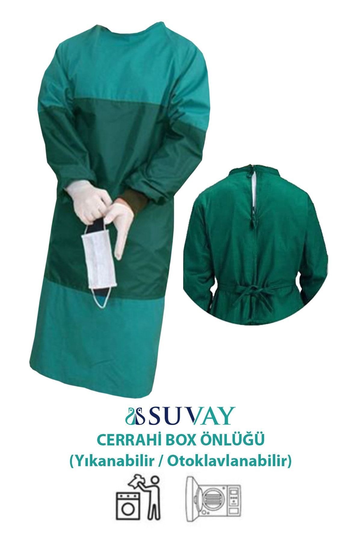 Cerrahi Box Önlüğü Ameliyathane Doktor Boks Önlüğü Yıkanabilir Çok Kullanımlık Önlük