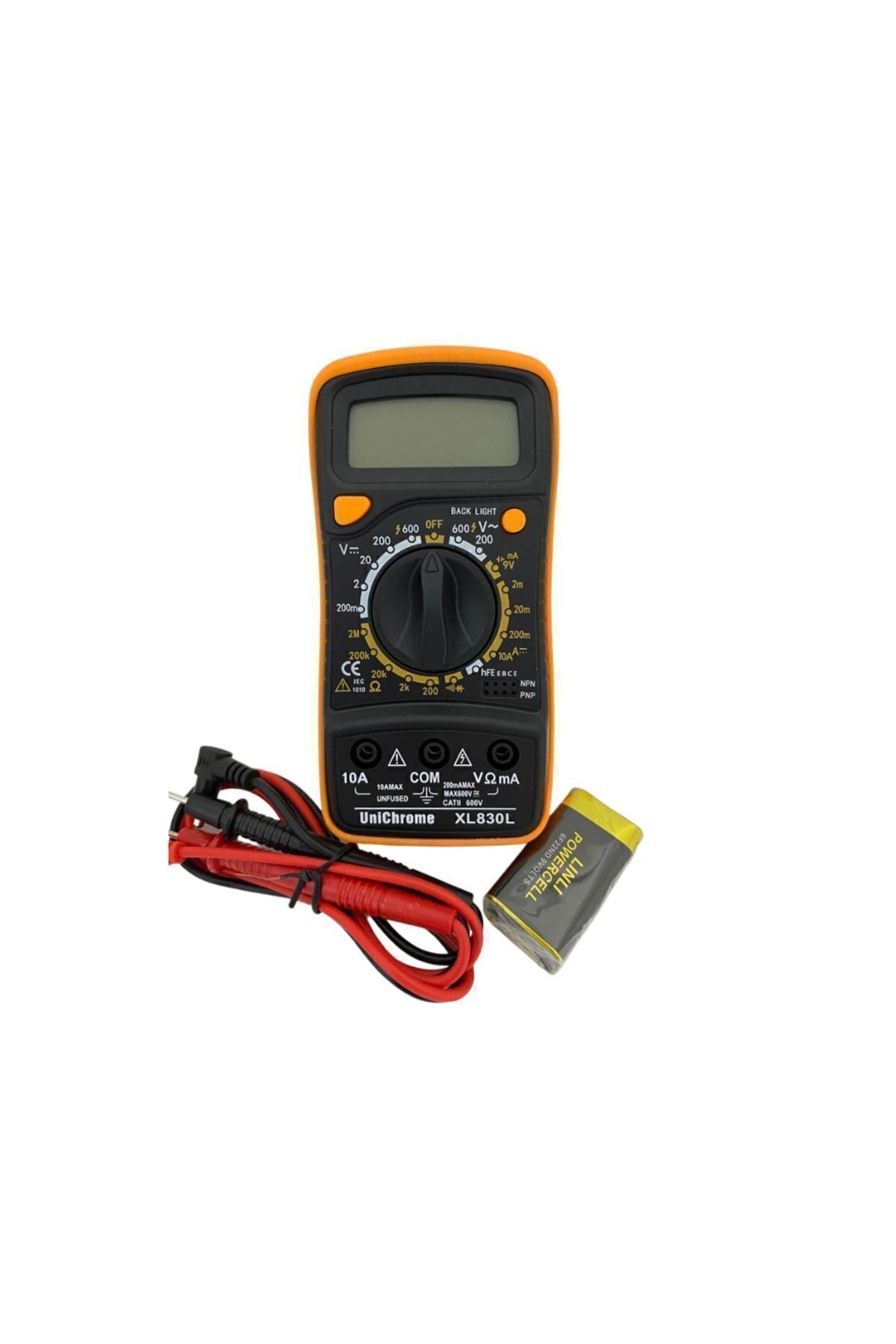 Xl830l Dijital Multimetre Led Ekranlı Avometre Mini Ölçü Aleti 9v Pil Hediyeli Cep Multimetresi
