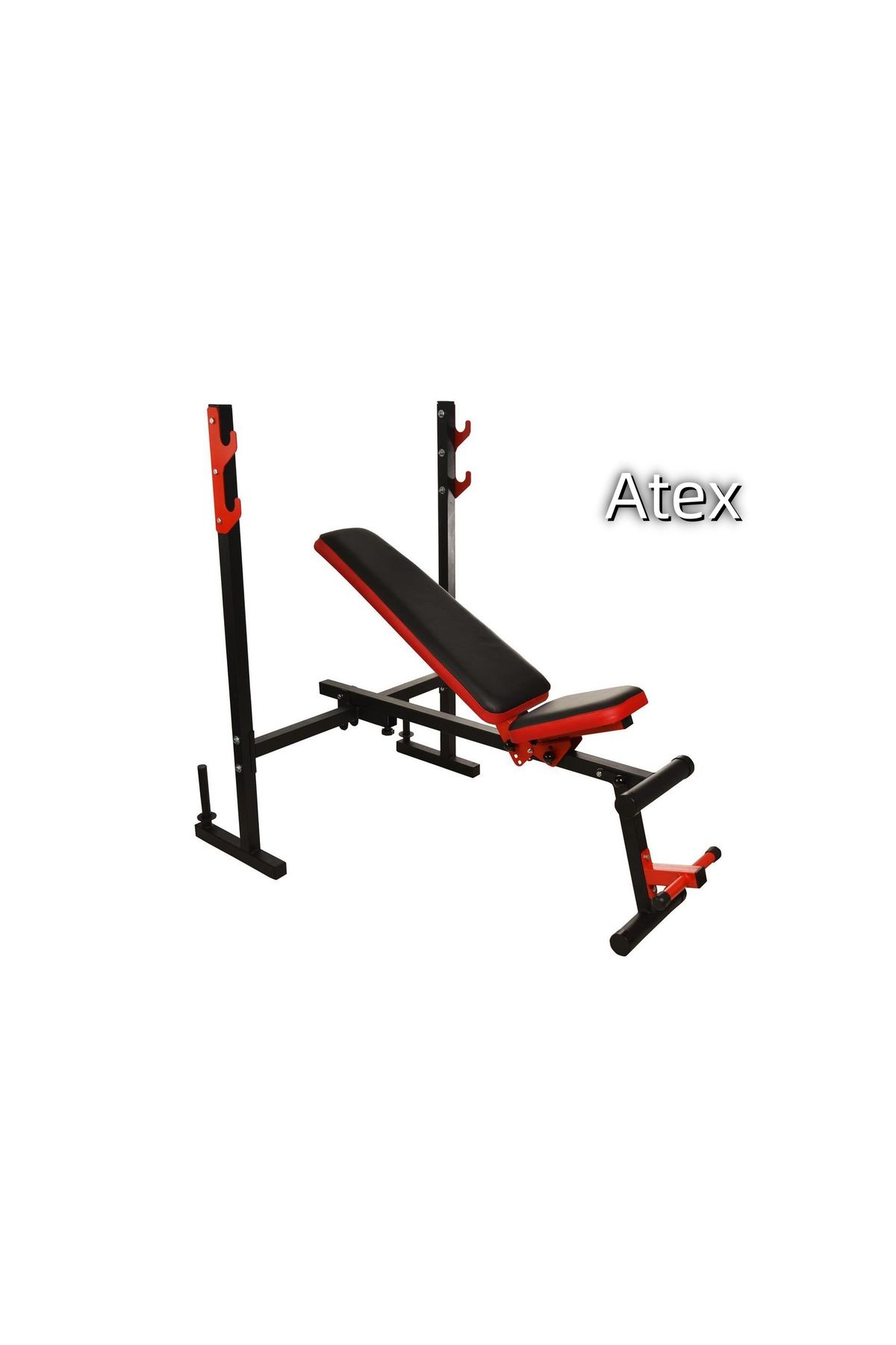HF-80 Kırmızı Katlanabilir ve Ayarlanabilir Bench Press Sehpası