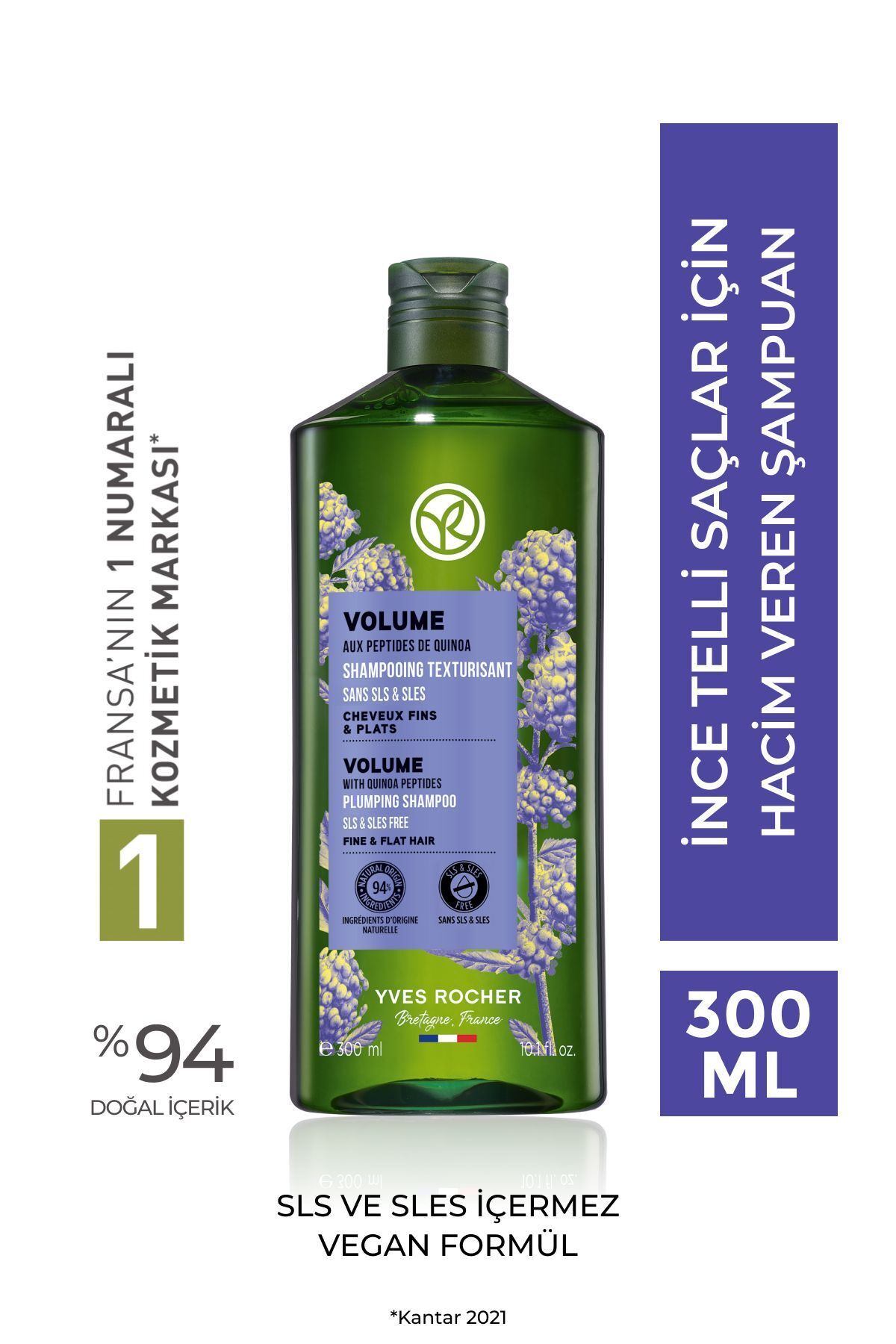 Hacim Veren Şampuan - İnce Telli Saçlar / Volume - SLS,SLES içermez, Vegan  -300ml