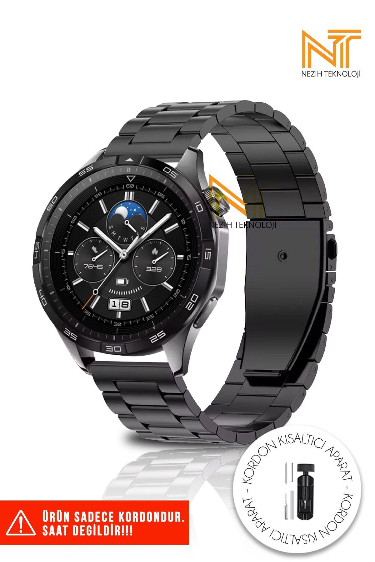 Huawei Watch Gt/gt2/gt2e/gt2 Pro/gt3/gt3 Pro/gt 4/watch 3 / 3 Pro Paslanmaz Çelik Metal Kordon 46mm