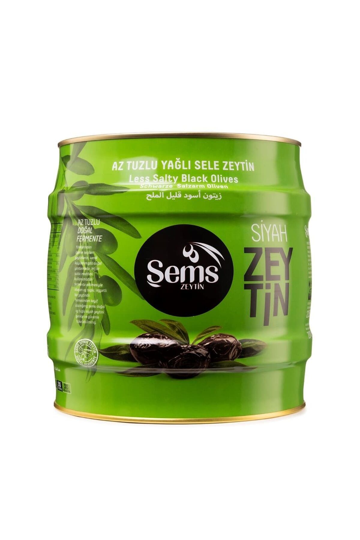 Şems Siyah Zeytin 351-380 Kalibre 2000gr