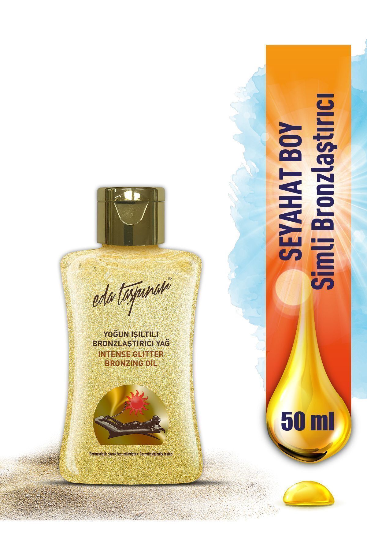 Seyahat Boy Set  Mini 50 ml  Yoğun Işıltılı Bronzlaştırıcı Yağ