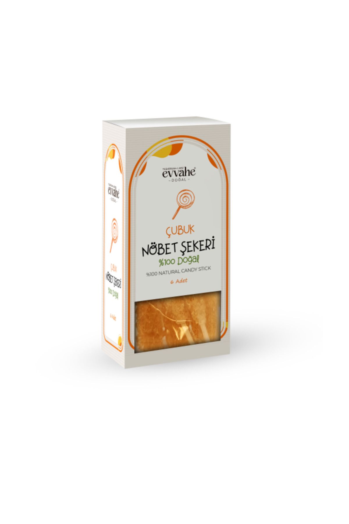 Doğal Çubuk Nöbet Şekeri 6 Adet