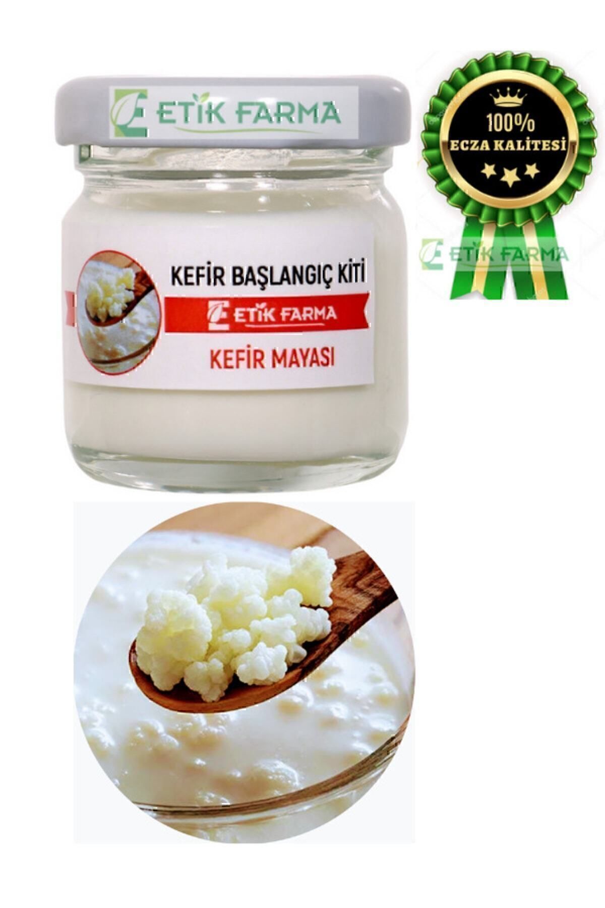 Özel Üretim Organik Kafkas Süt Kefir Mayası [ Canlı Kefir Taneleri ]