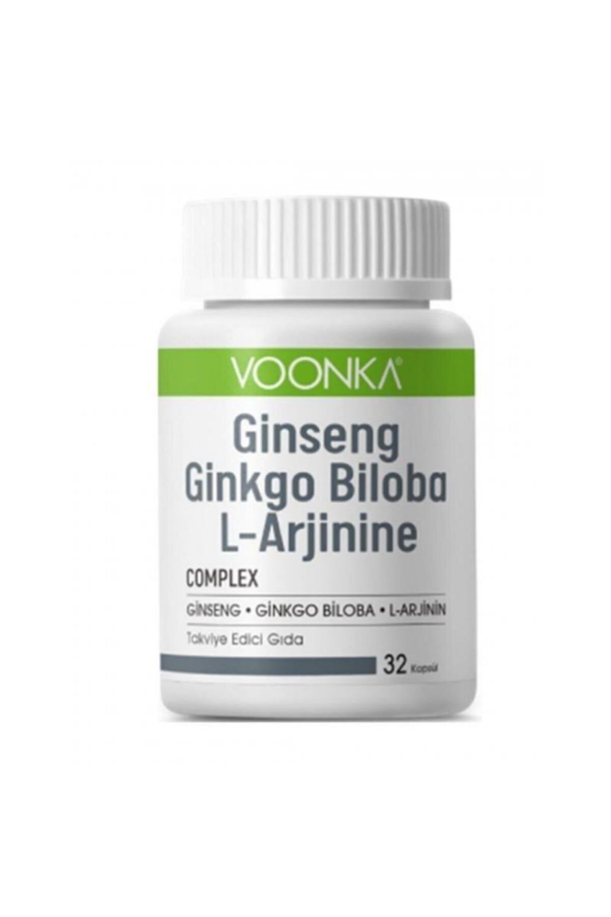 Ginseng, Ginkgo Ve L-arjinin Içeren Takviye Edici Gıda 32 Kapsül