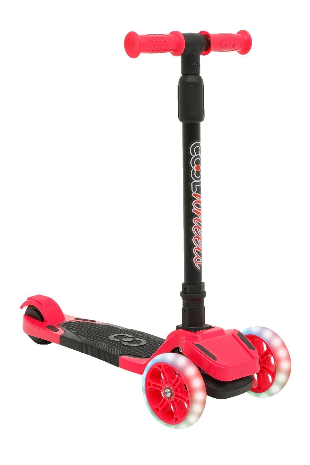 Tulpar Katlanır LED Işıklı Çocuk Scooter Pembe
