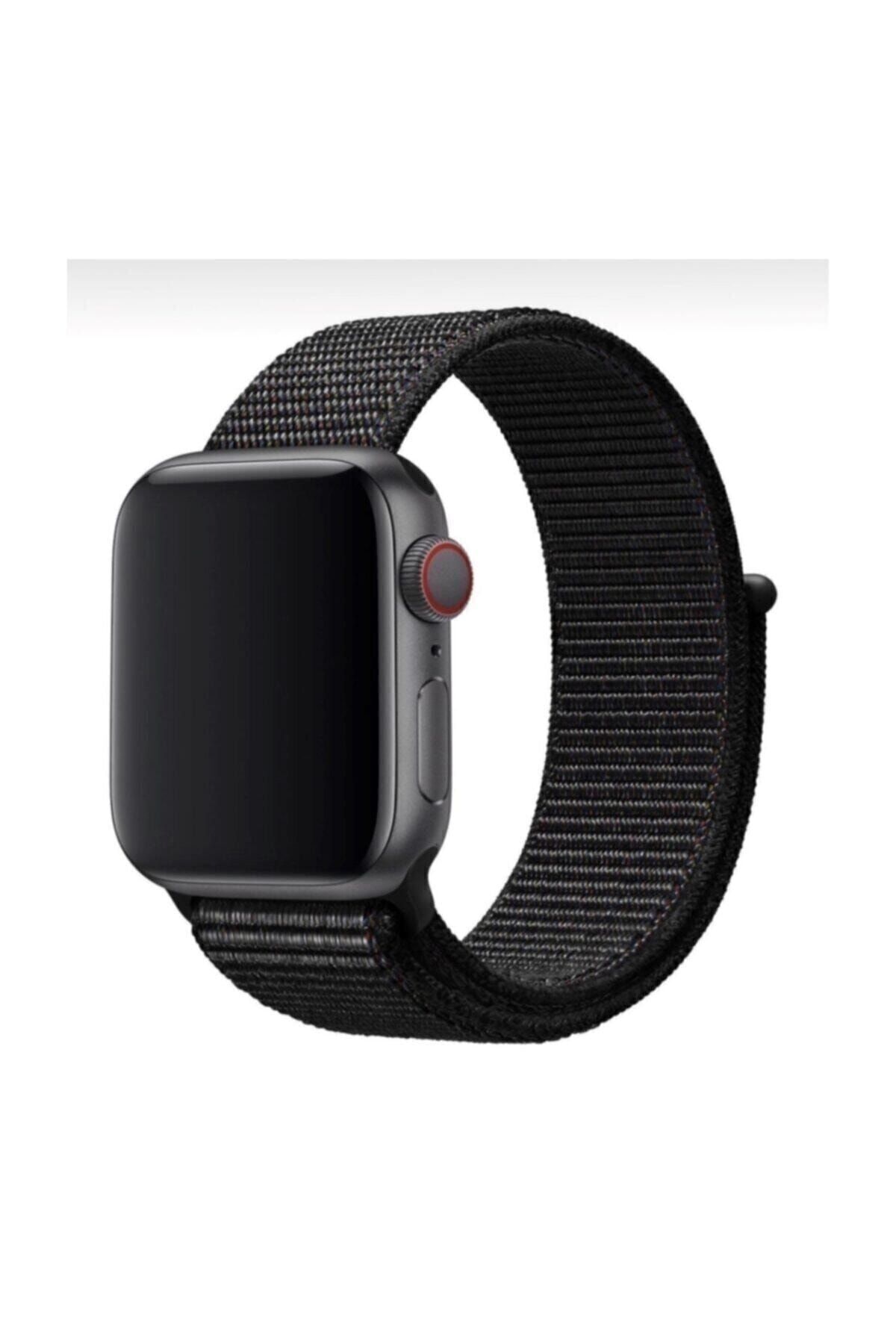Watch Uyumlu Seri: 3/4/5/6/7/8/9/se 42-44-45-49mm Uyumlu Kordon Spor Loop Hasır 42
