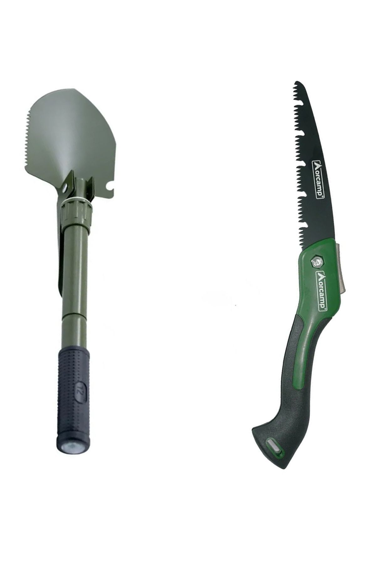 Kamp Küreği ve Kamp Testeresi Kürek Testere ikili Set Takım Katlanabilir