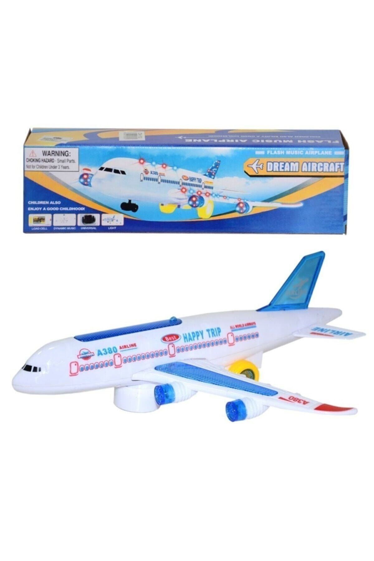omx Pilli Işıklı Sesli Uçak Airbus Pilli Oyuncak gextrx 976748