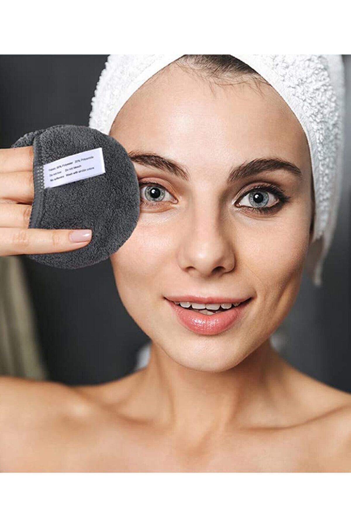 5 Adet Gri Rengi Yıkanabilir Makyaj Temizleme Pedi