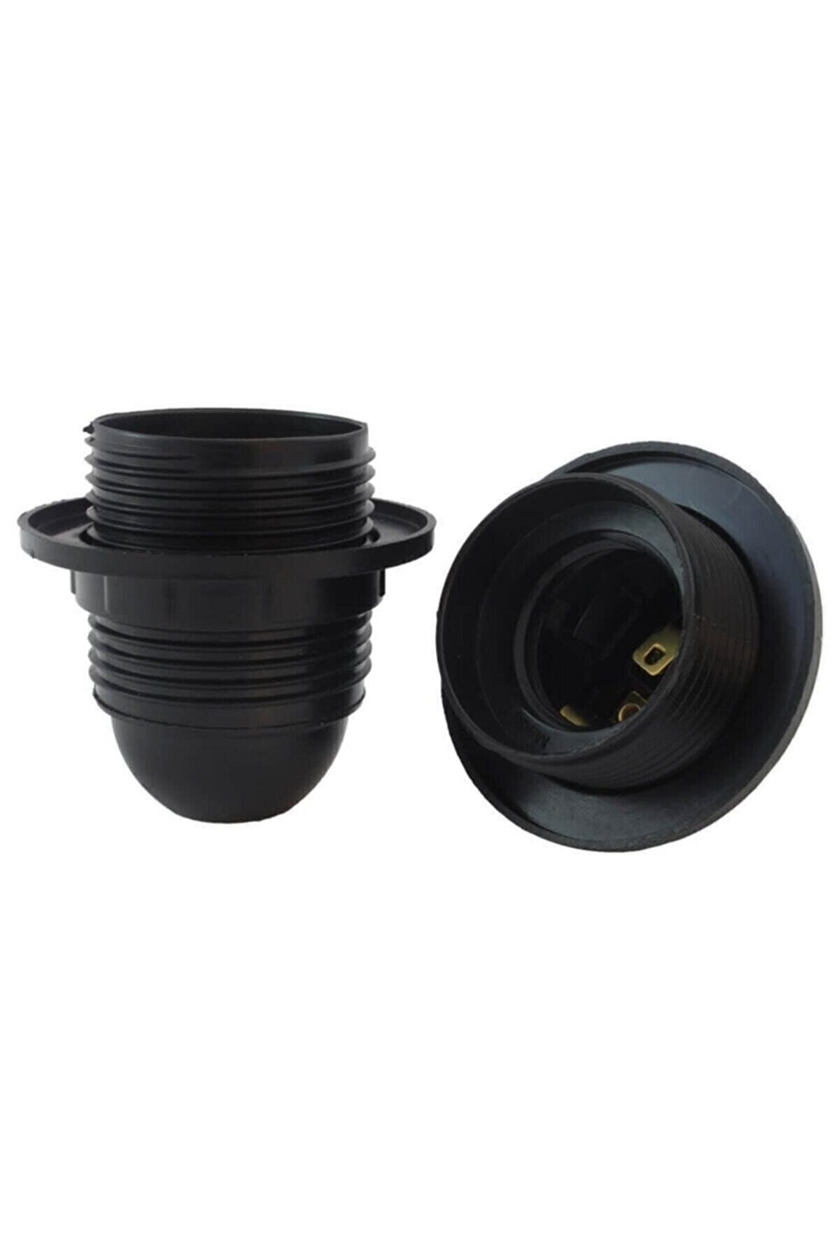 E27 Avize Abajur Duyu Italyan Duy 10 Adet Siyah 1665