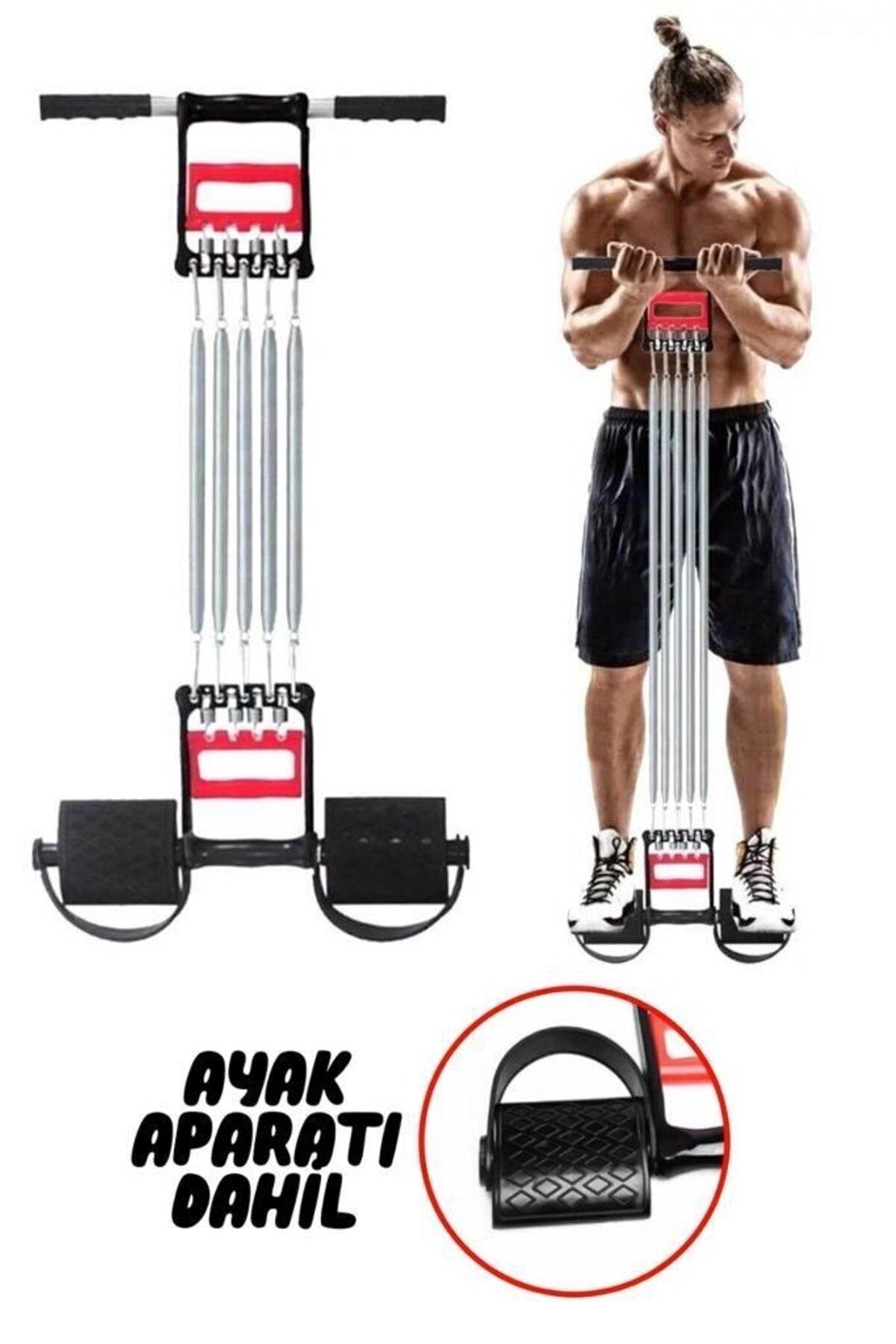 Ckspor El Ayak Göğüs Yayı 5 Çelik Yaylı Çok Fonksiyonlu Spor Aleti Cks-119
