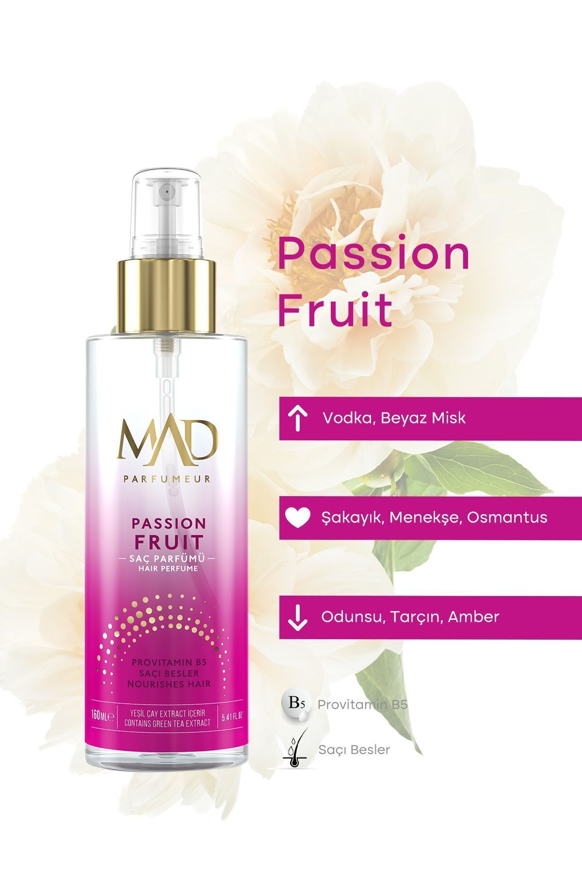 Mad Passion Fruit 160 Ml Saç Parfümü