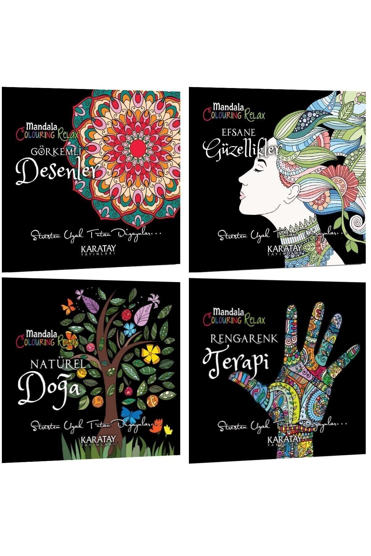 Büyükler Için Boyama (mandala) Kitabı Seti-2 4 Kitap