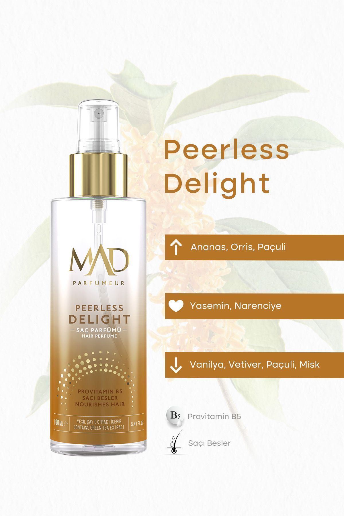 Mad Peerless Delight 160 ml Saç Parfümü