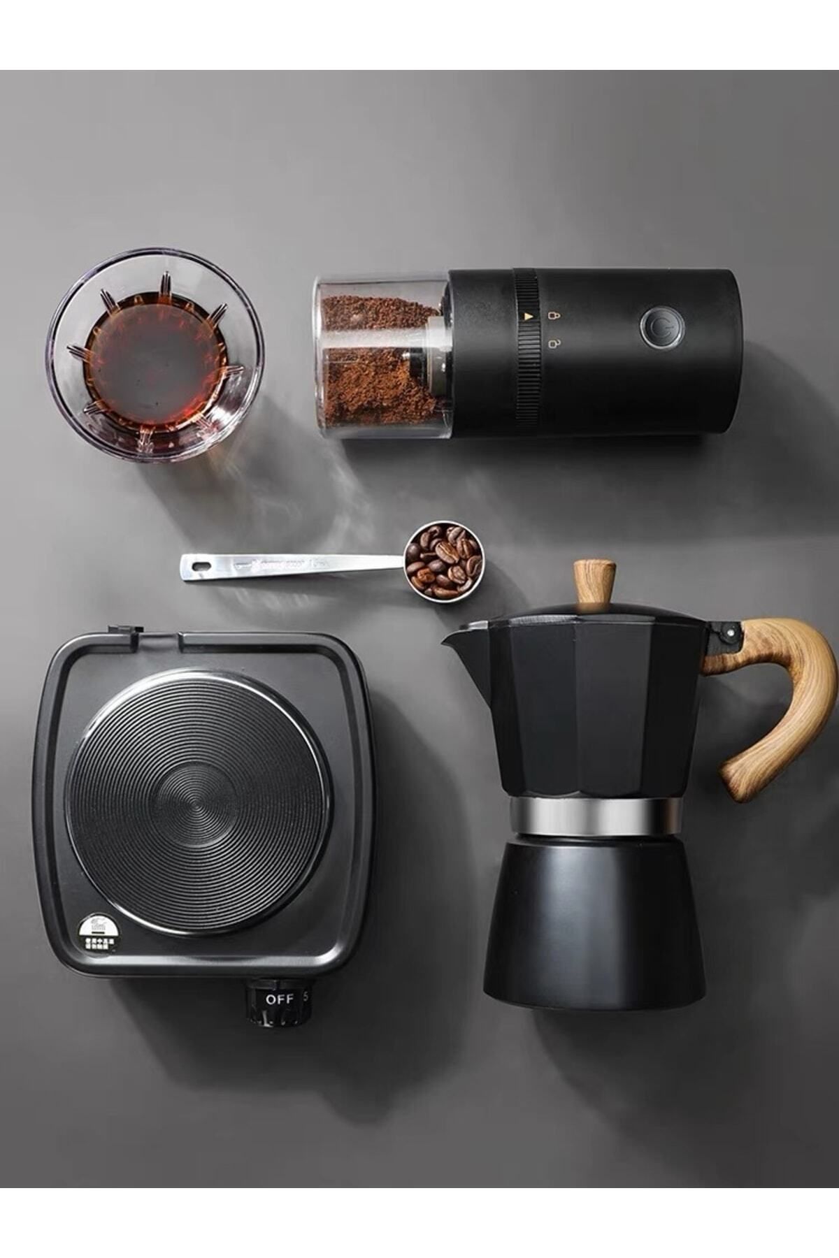 Mokapot 6-cup Coffeehutt Bigg Coffee Kahve Demleme Kahve Ekipmanı Italyan Filtre Kahve Makinesi