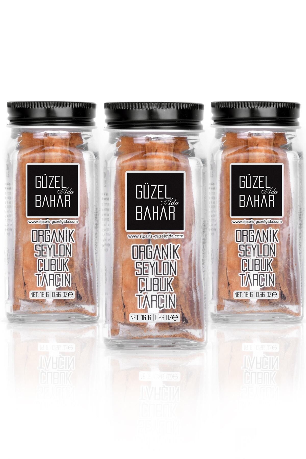 Organik Seylon Çubuk Tarçın 16 Gr X 3 (tuzluklu