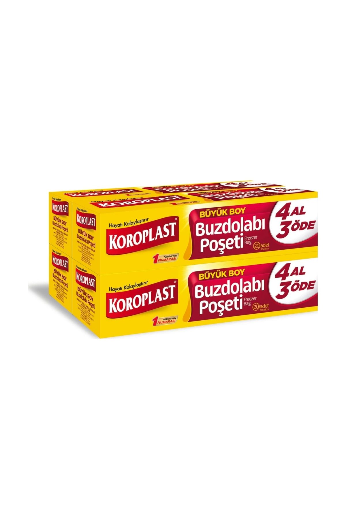 Buzdolabı Poşeti Büyük Boy 4 Al 3 Öde 20'lu