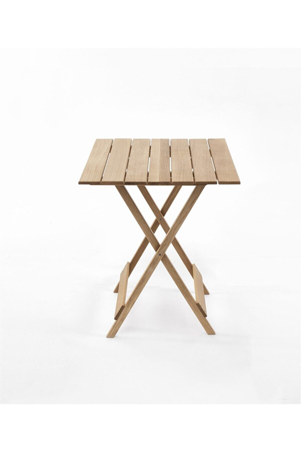 Ahşap Meşe Masif Katlanır Masa - -, Bahçe, Balkon ,salon, Yemek, Çocuk Odası Masası