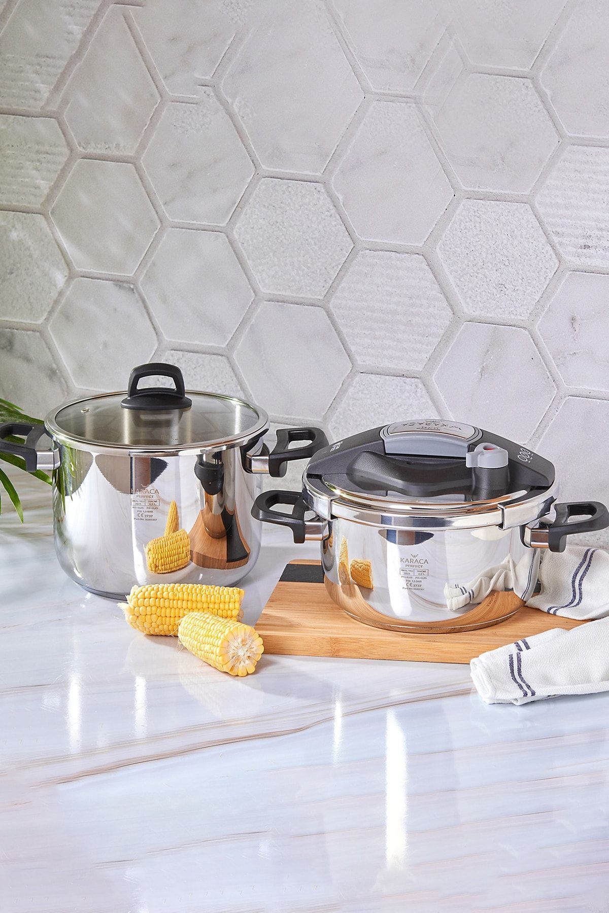 Perfect Gray Indüksiyon Tabanlı Düdüklü Tencere Seti 4+6 Litre