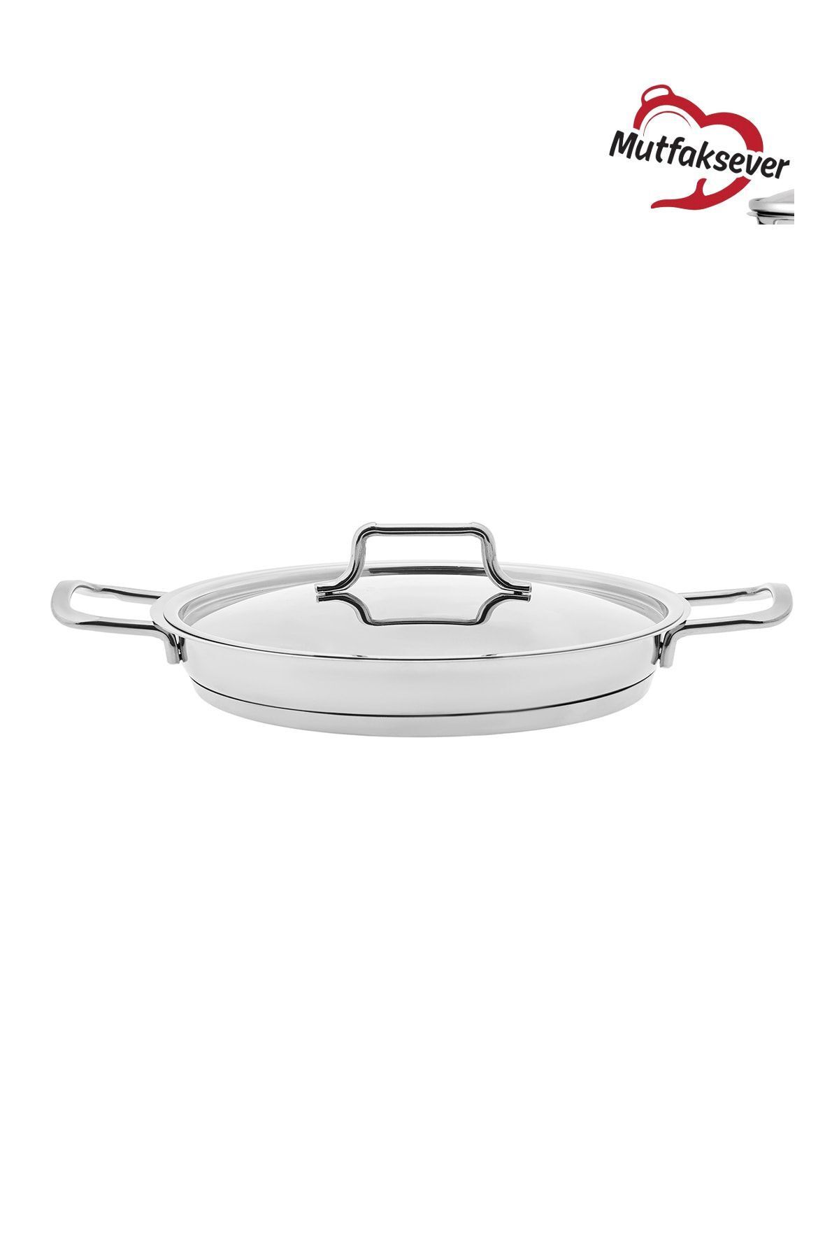 Mutfaksever Indüksiyon Tabanlı Çelik Grey Künefe Tavası 22 Cm