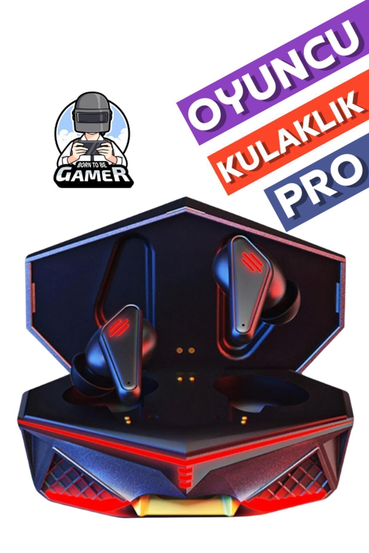 K-98 Tws Işıklı Kulakiçi Bluetooth Kulaklık Kablosuz Oyuncu Kulaklığı 5.0-her Telefona Uyumlu