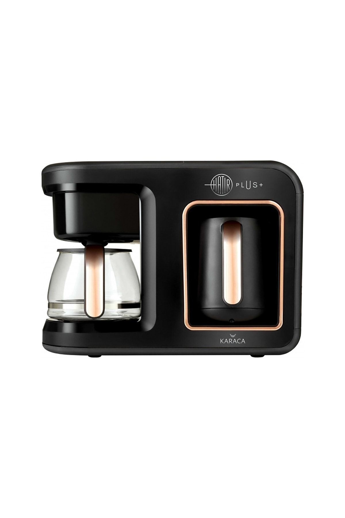 Hatır Plus 2 In 1 Black Copper Filtre Ve Türk Kahvesi Makinesi