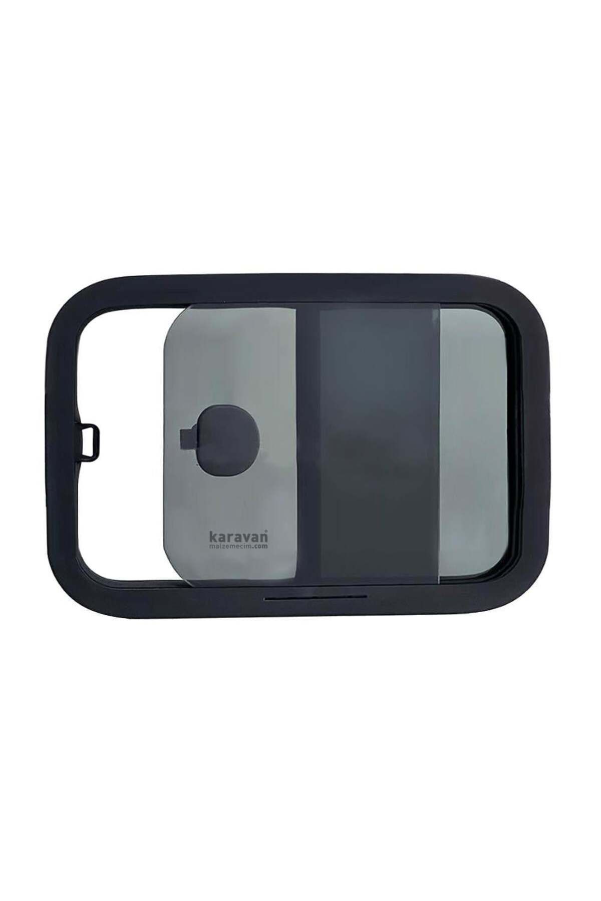 Sürgülü Karavan Camı 50x30cm Oval Köşe Yerli