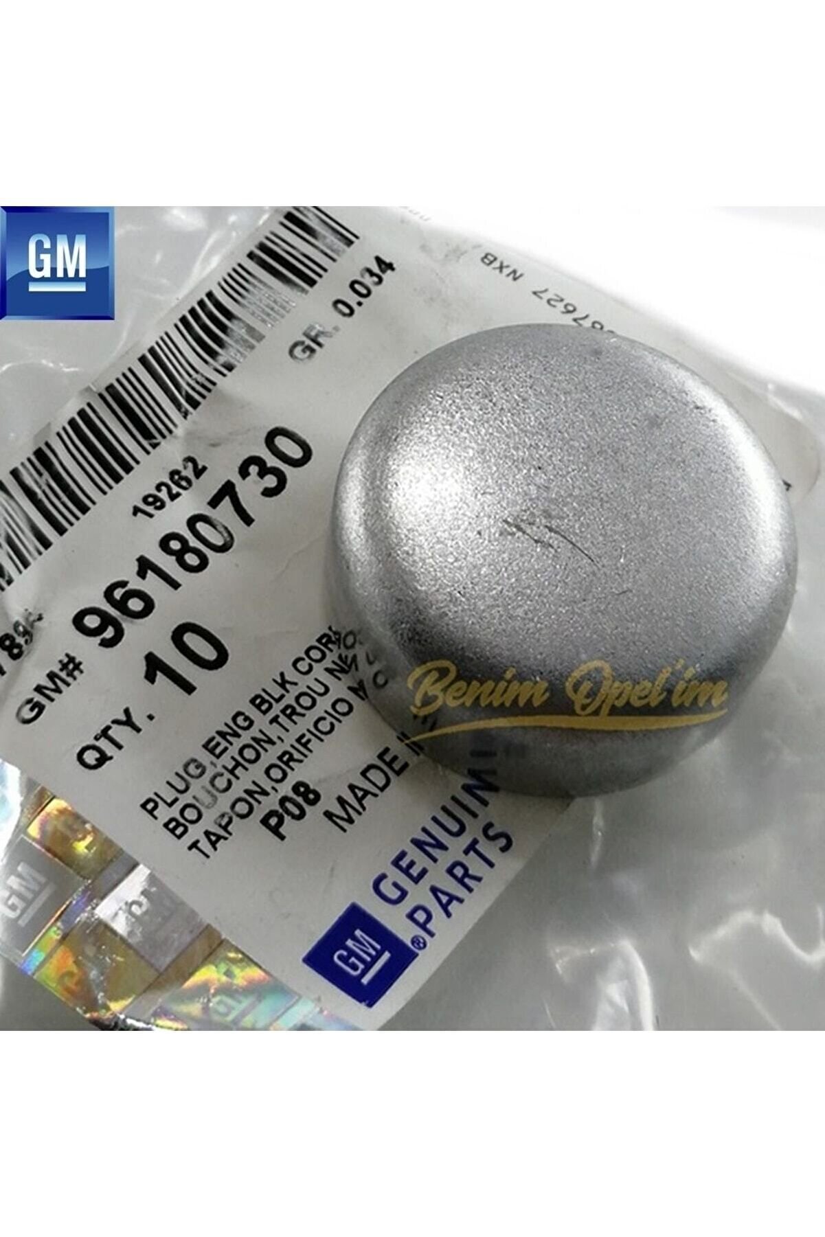 Motor Blok Su Tapası 34mm Chevrolet Aveo Captiva C100 Cruze Kalos Lacetti Rezzo Trax Uyumlu Orijinal