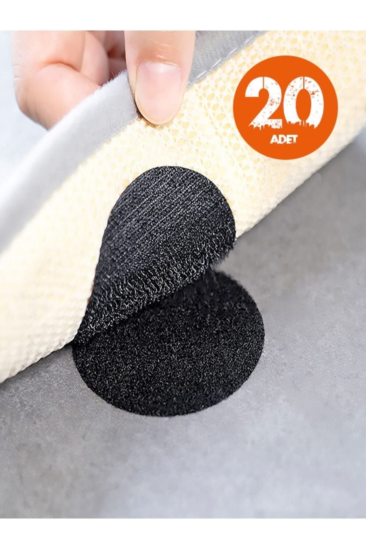 20'li Halı Kilim Koltuk Örtüsü Sabitleyici Kaydırmaz Cırt Yıkanabilir Kendinden Yapışkanlı Ped