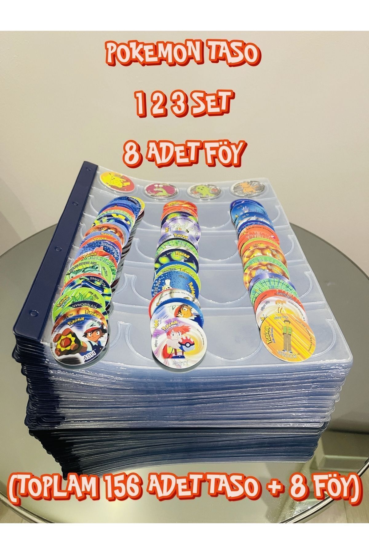 Pokemon Taso 1 2 3 Set 8 Adet Föy (156 Taso 8 Adet Föy )