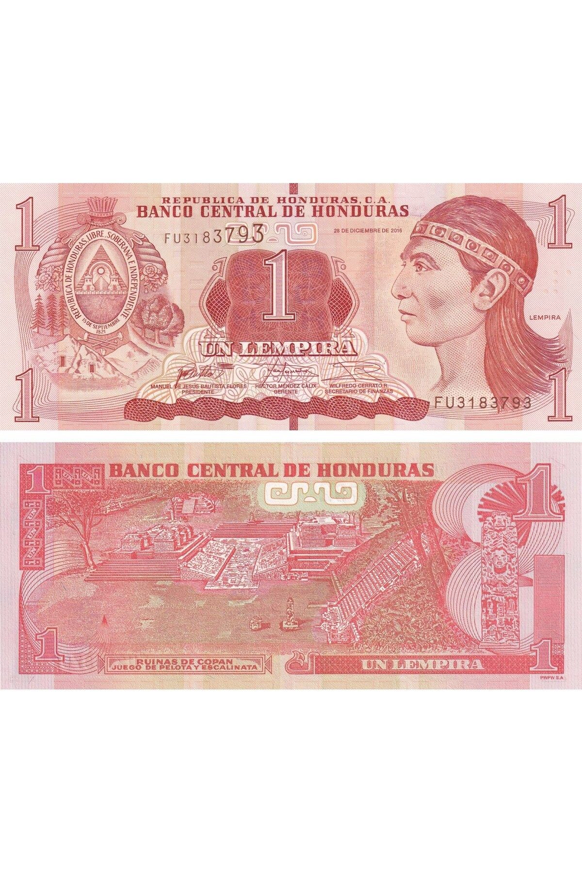 Honduras, 1 Lempira (2016) Çil Eski Yabancı Kağıt Para