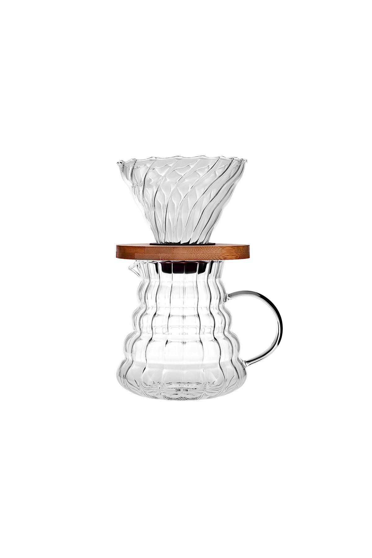 Cliff Borosilikat Cam Dripper/Filtre Kahve Demleme Ekipmanı 600 ml