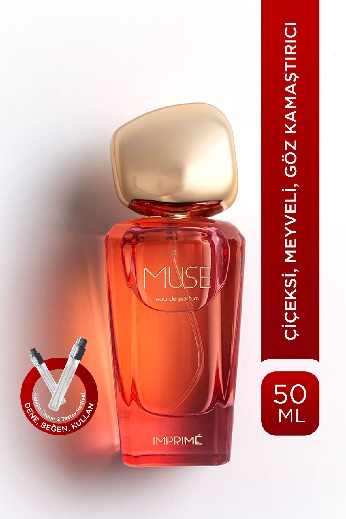 Muse Edp Kadın Parfüm 50ml | Çiçeksi, Meyveli | Frenk Üzümü, Lavanta, Yasemin, Vanilya, Misk, Amber