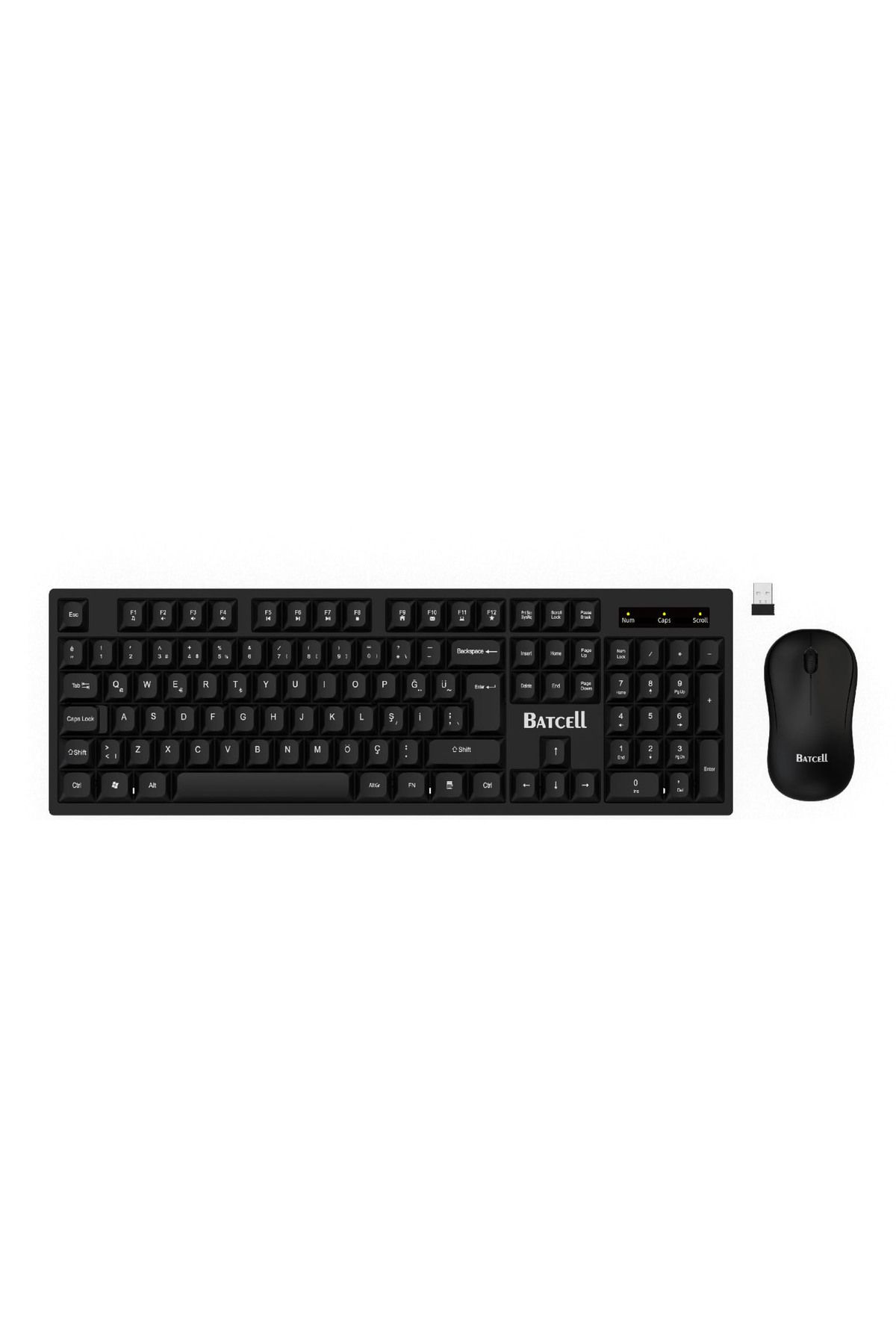Kablosuz Klavye Mouse Seti Türkçe Q Klavye Sessiz Usb’li