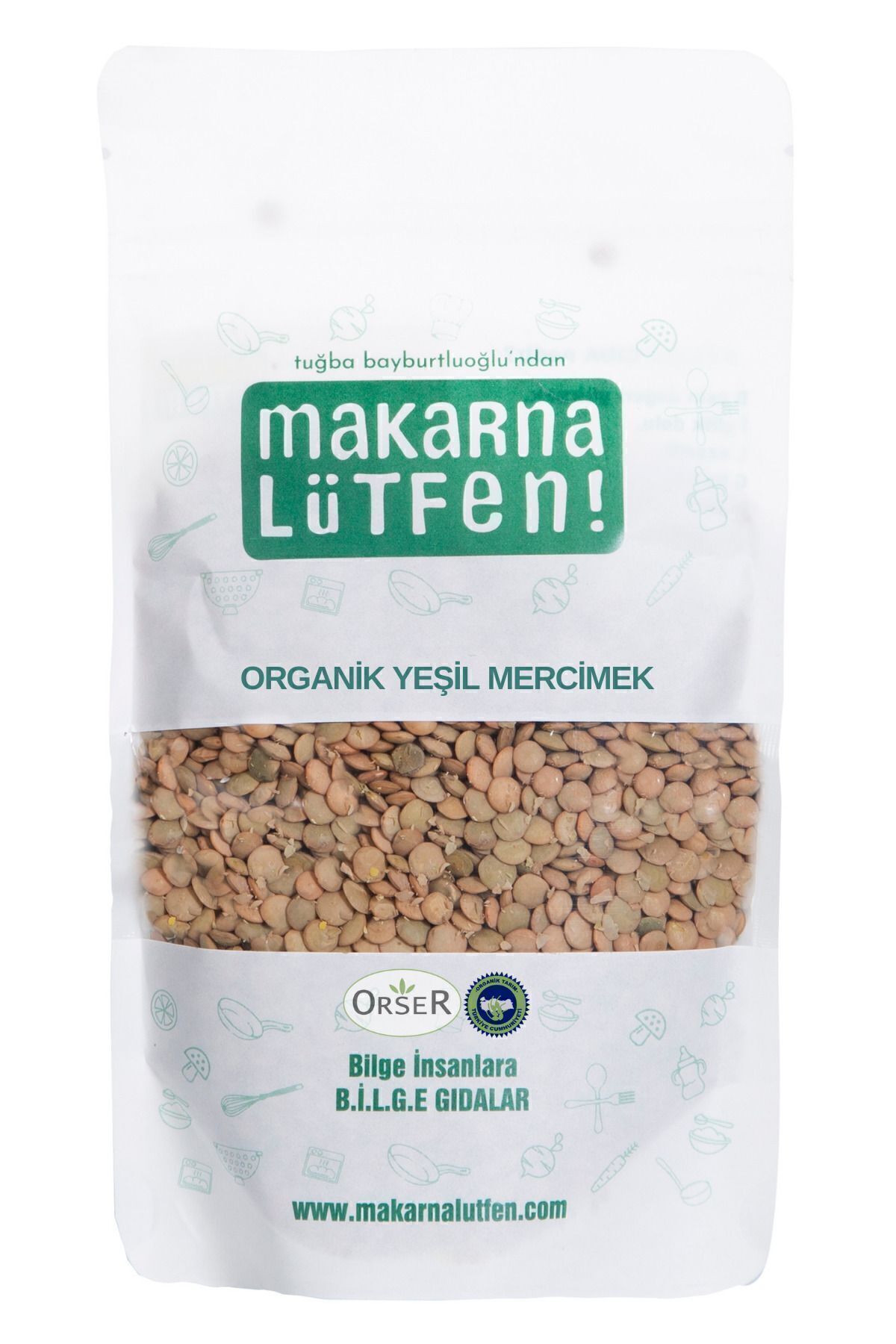 Organik Yeşil Mercimek (250 G)
