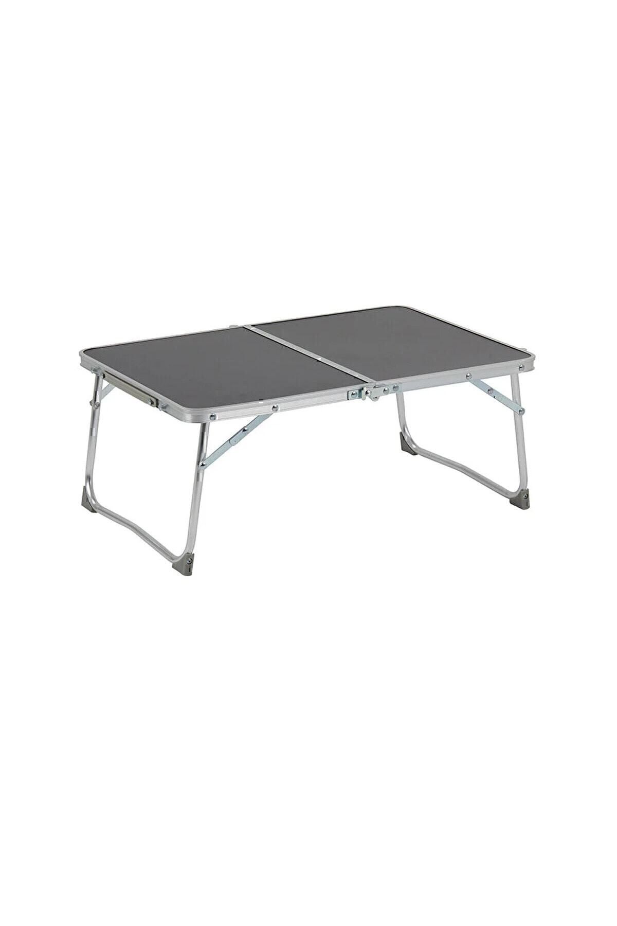 Not- Ebat Küçüktür Katlanır Siyah Kamp Sehpası 60x40x25 Cm Çok Amaçlı Masa Bilgisayar Masası