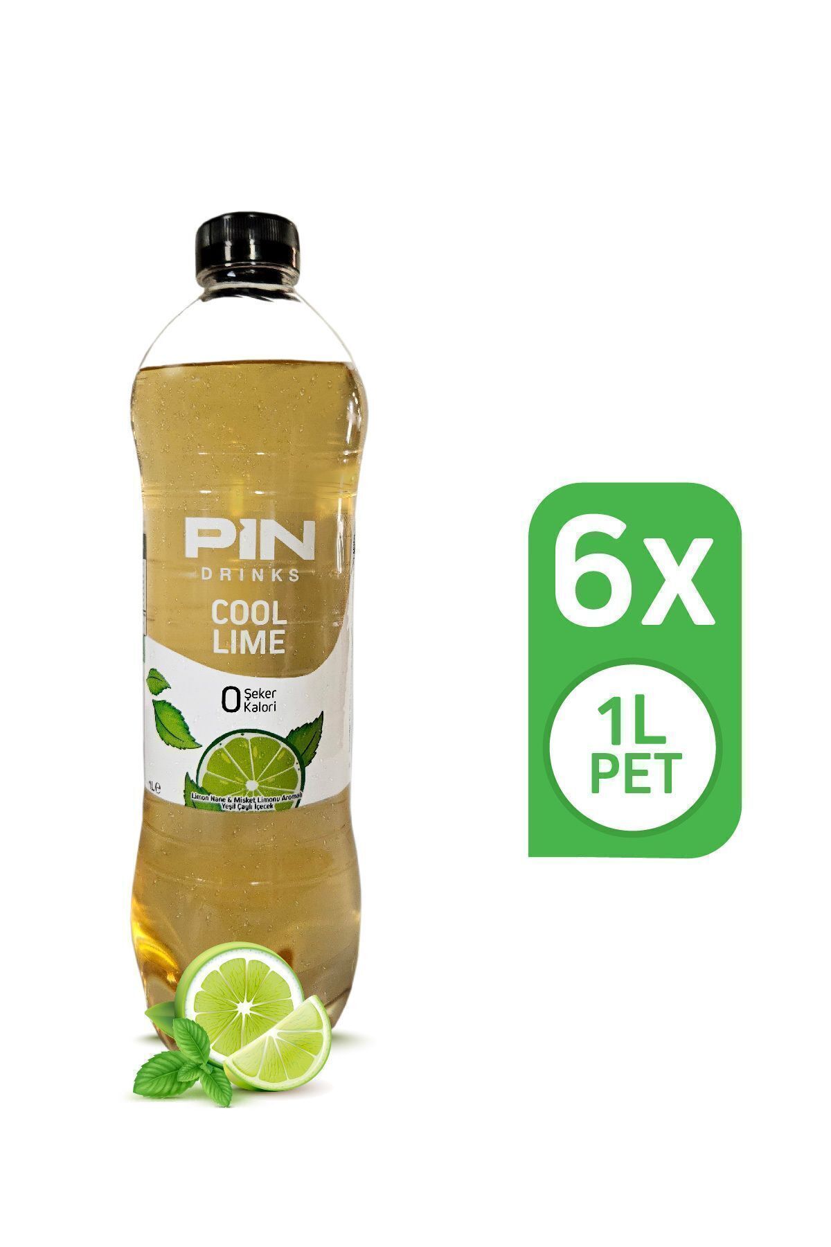 Cool Lime - Şekersiz & Kalorisiz 1 Litre X 6 Adet Ice Tea
