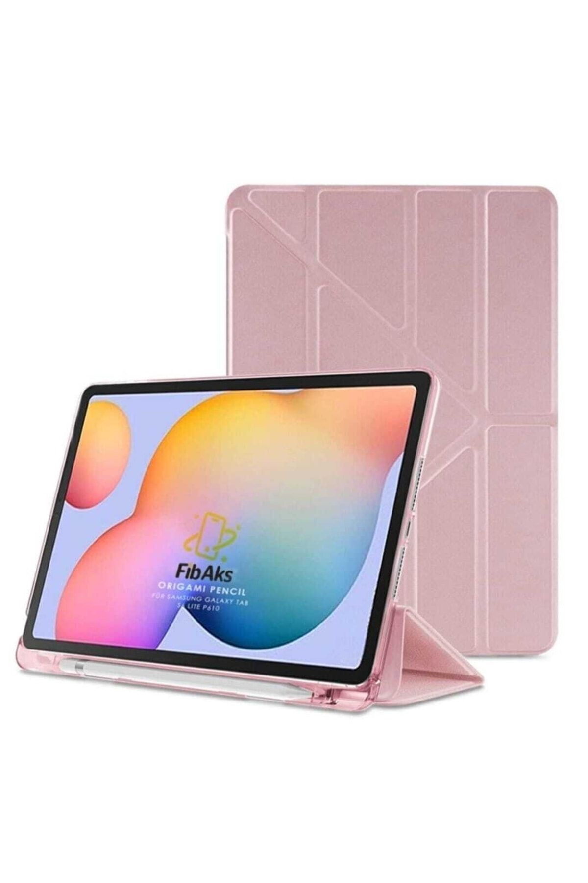 Samsung Galaxy Tab S6 Lite 2024 P610 P617 P620 10.4 Kalem Bölmeli Standlı Koruyucu Silikon Kılıf