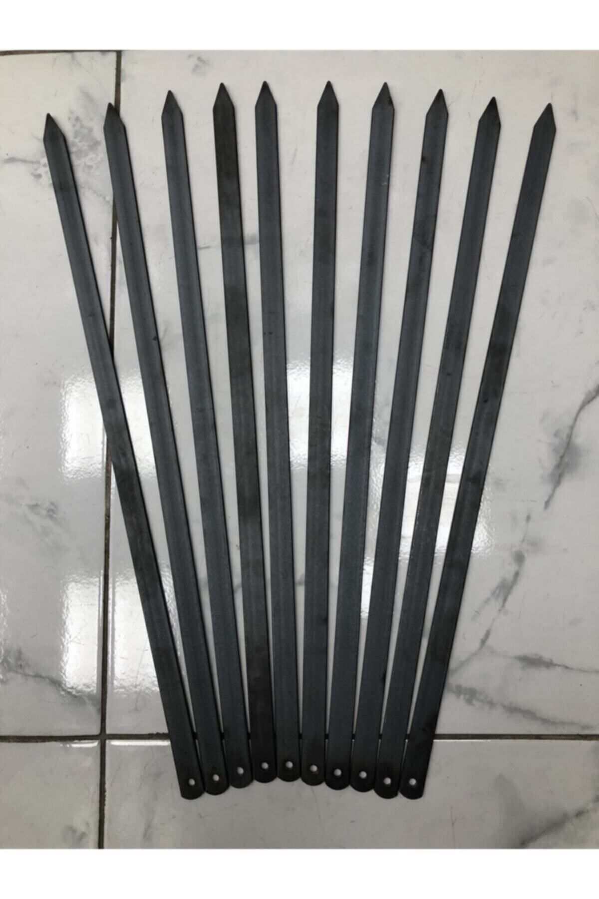 Adana Kebap Şişi 60 Cm - 10 Adet Silme Kıyma Şişi ( Kebap - Beyti )