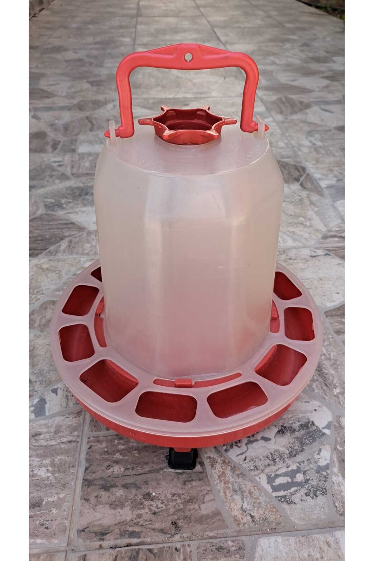 Kalın Plastik Ayaklı Üstten Dolum Tavuk Suluğu 5 litre, Tavuk Suluk 5 litre