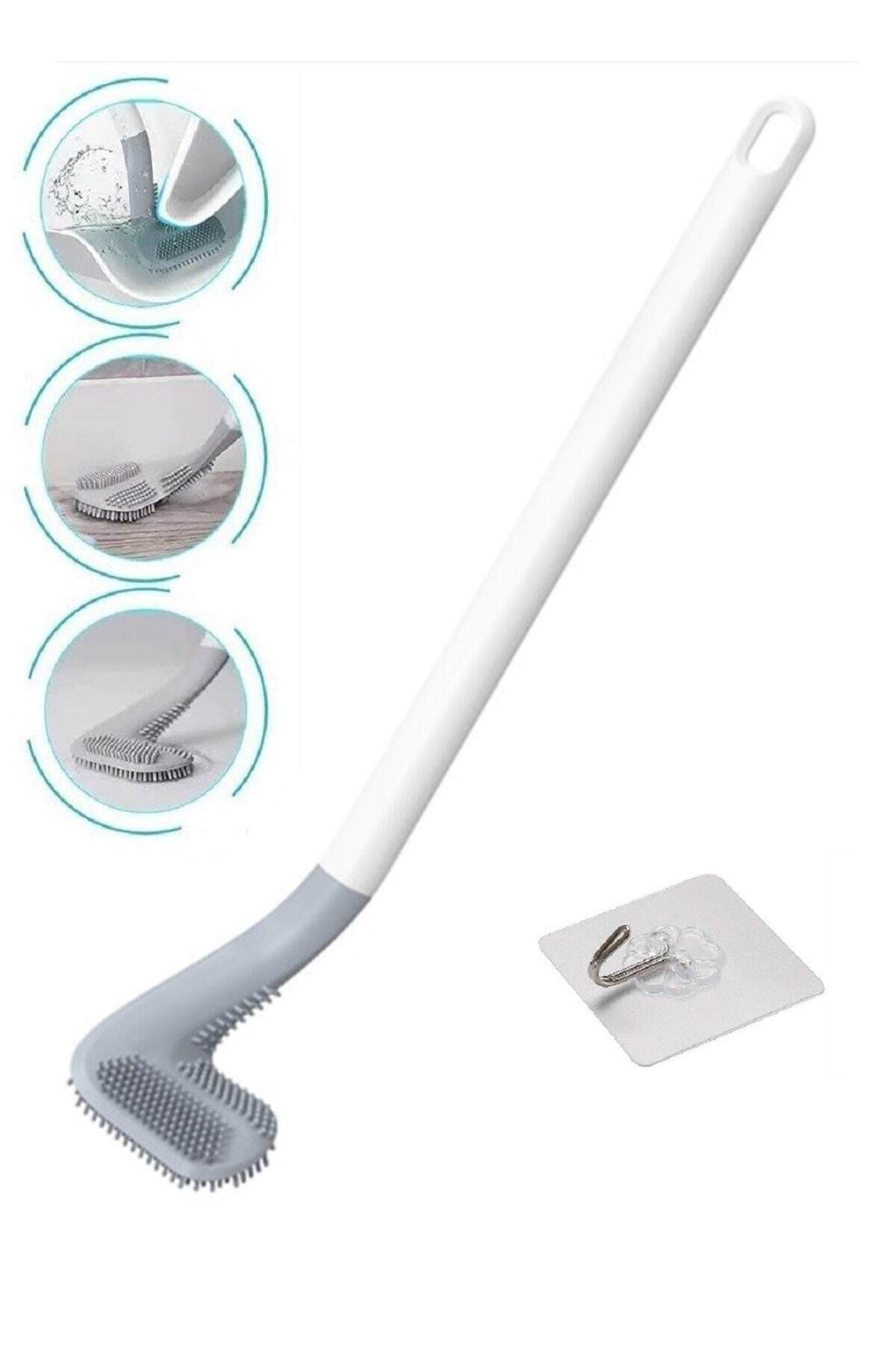Golf Tasarımlı Silikon Banyo Tuvalet Klozet Temizleme Fırçası Ve Tutucu Set