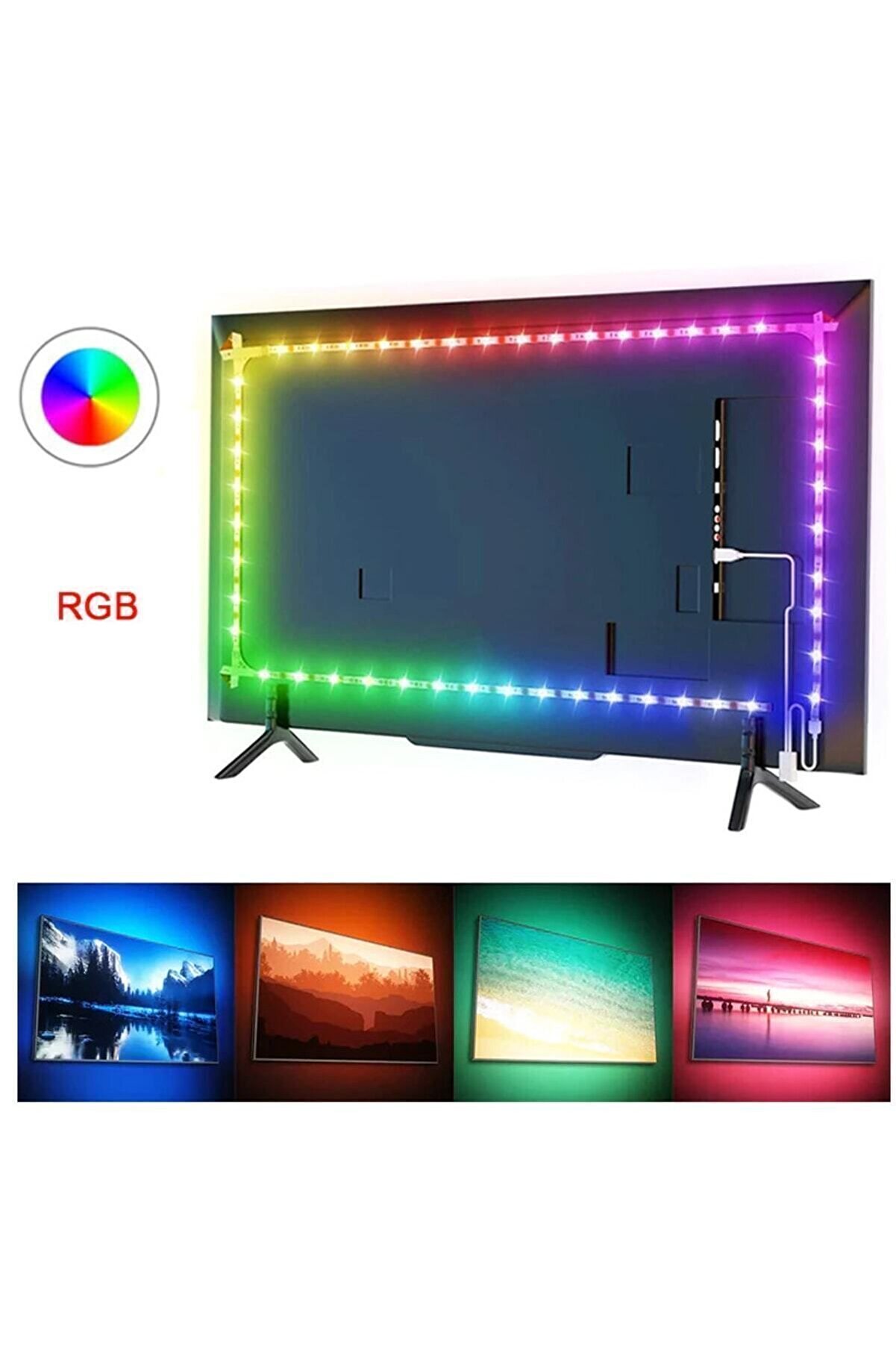 3 Metre Usb Tv Led Rgb Ct-4566