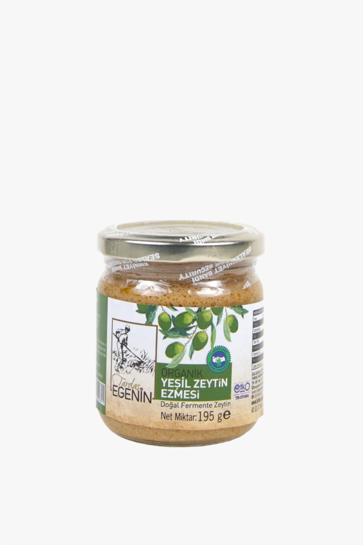 Organik Yeşil Zeytin Ezmesi 195 Gr