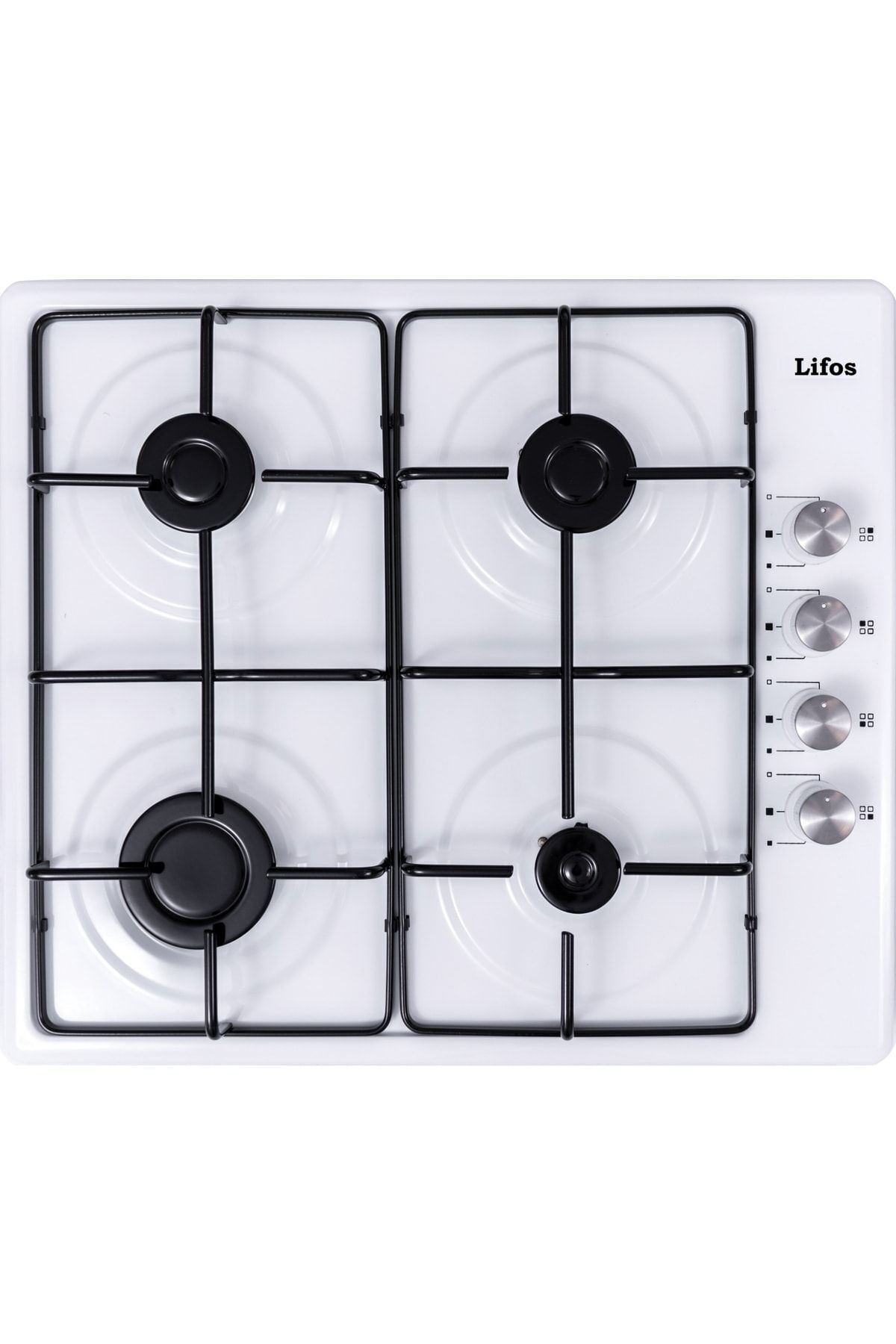 Lifos Set Üstü Otomatik Çakmaklı 4lü Beyaz Tüplü Çakmaklı Ocak