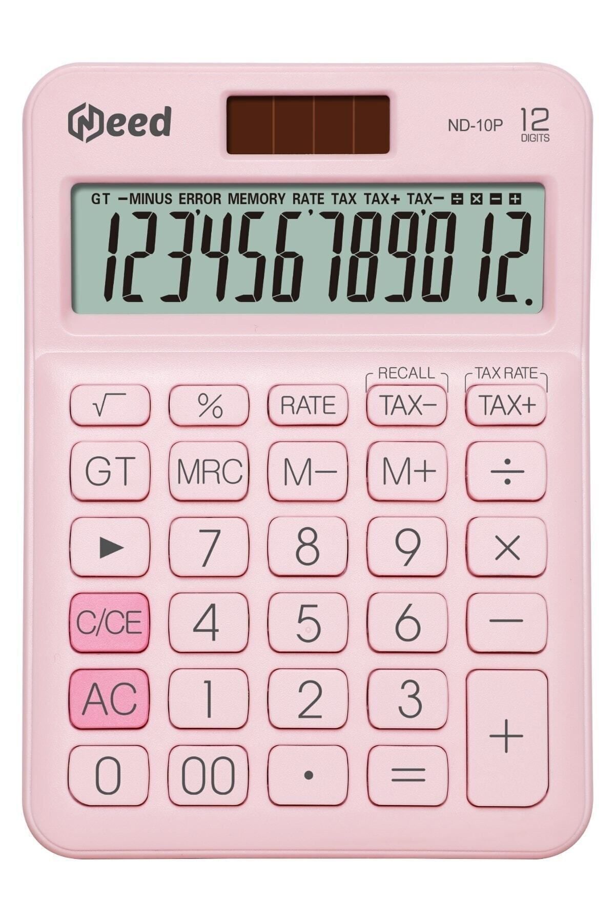 Nd-10p Pastel Pembe Hesap Makinesi