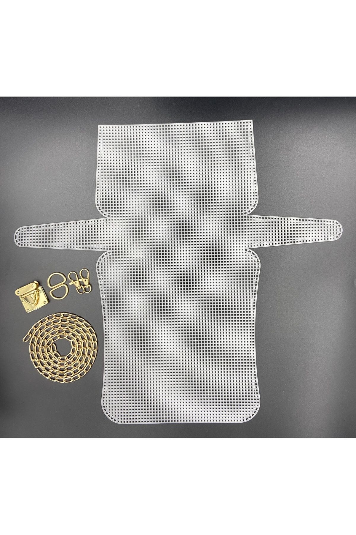 Plastik Kanvas Çanta Set