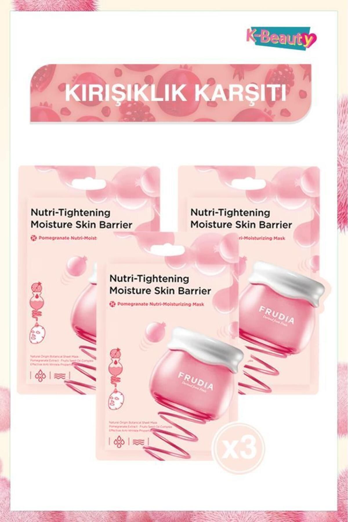 Pomegranate Besleyici Yüz Maskesi 3 Adet