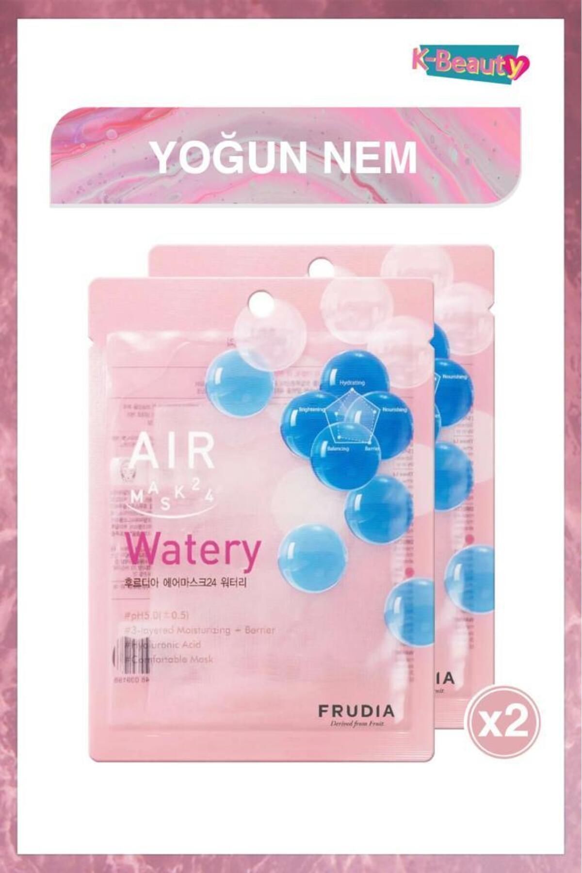 Air Watery 3 Katlı Nemlendirme Etkili Maske 25 Ml 2 Adet